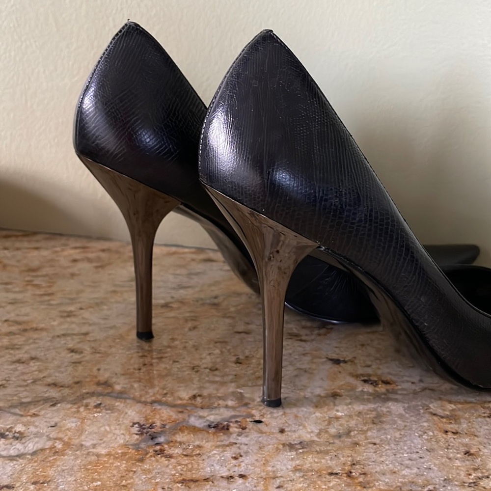 BCBGirls Size 8 Pointy Black Heels - Picture 3 of 11